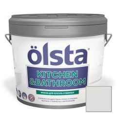 Краска интерьерная Olsta Kitchen and Bathroom 52A Mist Grey 2,7 л
