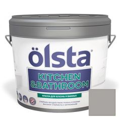 Краска интерьерная Olsta Kitchen and Bathroom 72A Loft Gray 2,7 л