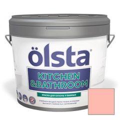 Краска интерьерная Olsta Kitchen and Bathroom 164A Hund Ros 2,7 л