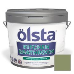 Краска интерьерная Olsta Kitchen and Bathroom 104C Sea Green 2,7 л