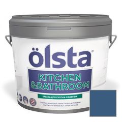 Краска интерьерная Olsta Kitchen and Bathroom 187C Grand Fjord 2,7 л