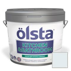 Краска интерьерная Olsta Kitchen and Bathroom 107A Glowing Ice 9 л