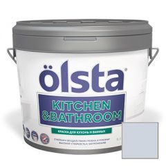 Краска интерьерная Olsta Kitchen and Bathroom 122A Vattenfall 9 л