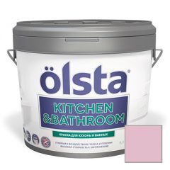 Краска интерьерная Olsta (Ольста) Kitchen and Bathroom 191A Lilac Hase 9 л