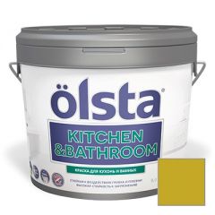 Краска интерьерная Olsta Kitchen and Bathroom 178C Pollen Green 9 л