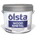 Краска Olsta Wood and Metal Полуглянцевая Белая база A 2,7 л