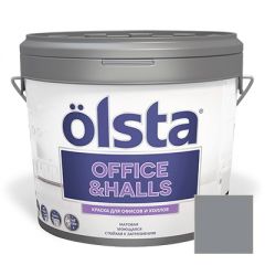 Краска интерьерная Olsta Office and Halls 68A Asfalt 0,9 л