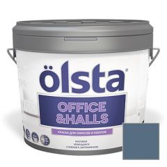 Краска интерьерная Olsta Office and Halls 119C Deep Ocean 0,9 л