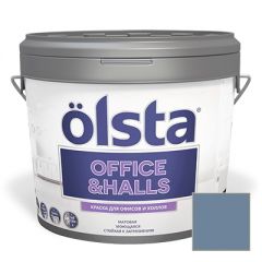 Краска интерьерная Olsta Office and Halls 125C Mild Blue 0,9 л