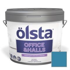 Краска интерьерная Olsta Office and Halls 185C Aland Blue 0,9 л