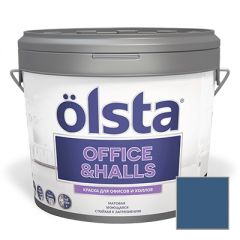 Краска интерьерная Olsta Office and Halls 186C Saimaa 0,9 л