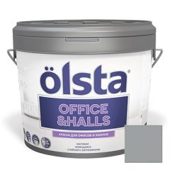Краска интерьерная Olsta (Ольста) Office and Halls 67A Steel Grey 2,7 л