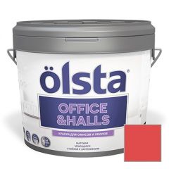 Краска интерьерная Olsta (Ольста) Office and Halls 166C Red Bilberry 2,7 л