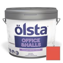 Краска интерьерная Olsta (Ольста) Office and Halls 174C Carmine 2,7 л