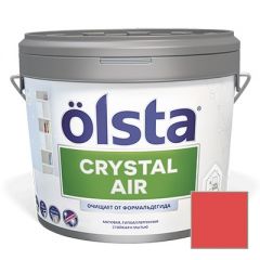 Краска интерьерная Olsta Crystal Air 166C Red Bilberry 2,7 л