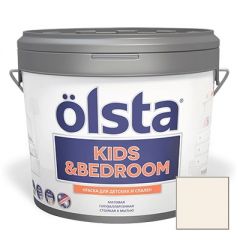 Краска интерьерная Olsta Kids and Bedroom 92A Bjorn White 0,9 л