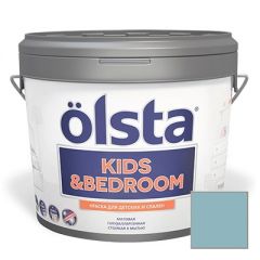 Краска интерьерная Olsta (Ольста) Kids and Bedroom 110A Dust Blue 0,9 л