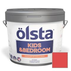 Краска интерьерная Olsta Kids and Bedroom 166C Red Bilberry 0,9 л