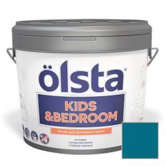 Краска интерьерная Olsta Kids and Bedroom 112С Azure 2,7 л