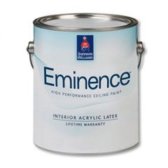 Краска интерьерная латексная Sherwin-Williams Eminence Low Voc interior latex для потолков супербелая 3,8 л