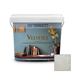 Декоративное покрытие Terraco (Террако) Velvetex Вельветтекс Белый 1 кг