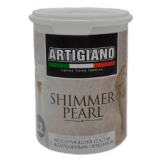 Декоративная штукатурка Artigiano Shimmer Perla эффект перламутра 1 л