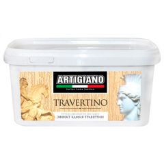 Декоративная штукатурка Artigiano Travertino эффект камня травертин 7,5 л