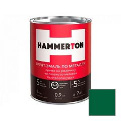 Грунт-эмаль Hammerton по металлу 3 в 1 быстросохнущая Зеленая 0,9 кг