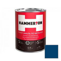 Грунт-эмаль Hammerton по металлу 3 в 1 быстросохнущая Синяя 0,9 кг