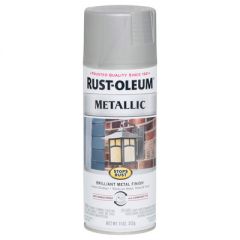 Эмаль аэрозольная антикоррозийная с эффектом металлика Rust-Oleum Матовый никель (7277830) 0,312 кг