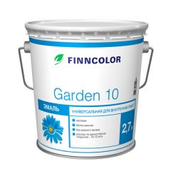Эмаль алкидная Finncolor Garden 10 универсальная база А матовая 2,7 л