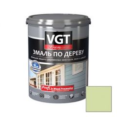 Эмаль акриловая VGT Premium Profi по дереву полуматовая светло-оливковая 1 кг