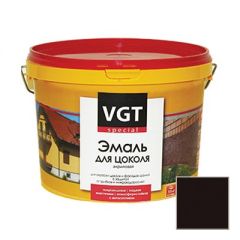 Эмаль акриловая VGT (ВГТ) для цоколя темно-коричневая 10 кг