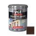 Эмаль акриловая VGT Premium Profi по дереву полуматовая темно-коричневая 10 кг