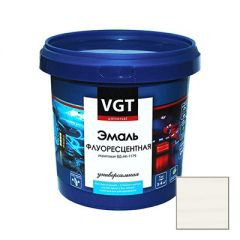 Эмаль VGT флуоресцентная универсальная белая 1 кг