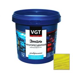 Эмаль VGT флуоресцентная универсальная лимонно-желтая 1 кг