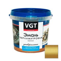 Эмаль VGT перламутровая универсальная золото 0,23 кг