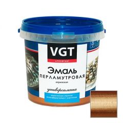Эмаль VGT перламутровая универсальная бронза 0,23 кг