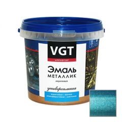 Эмаль VGT металлик универсальная аквамарин 0,23 кг