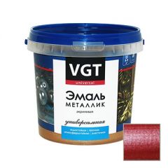 Эмаль VGT металлик универсальная гранат 0,23 кг