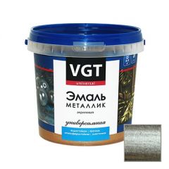 Эмаль VGT металлик универсальная серебро 0,23 кг