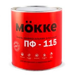 Эмаль алкидная Mokke ПФ-115 Красная 2,7 кг
