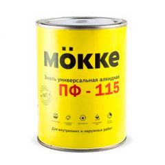 Эмаль алкидная Mokke ПФ-115 Желтая 0,9 кг