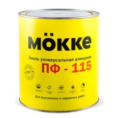 Эмаль алкидная Mokke ПФ-115 Желтая 2,7 кг