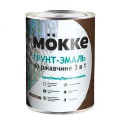 Грунт-эмаль Mokke 3 в 1 по ржавчине Коричневый 2,7 кг