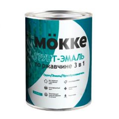 Грунт-эмаль Mokke 3 в 1 по ржавчине Зеленый 0,9 кг