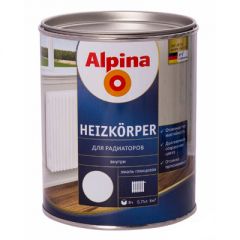 Эмаль Альпина Heizkorper для радиаторов глянцевая белая 0,75 л