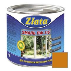 Эмаль Zlata (Злата) ПФ-115 светло-коричневая 1,9 кг