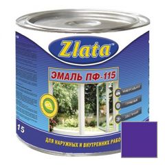 Эмаль Zlata (Злата) ПФ-115 фиолетовая 1,9 кг