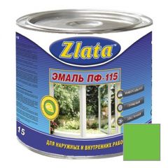 Эмаль Zlata ПФ-115 салатовая 0,9 кг